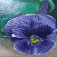 Pansy - Acrylic Painting by Maria Karla L. Gonzales