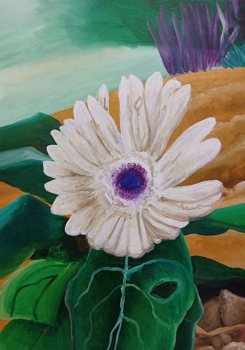 Mums - Acrylic Painting by Maria Karla L. Gonzales