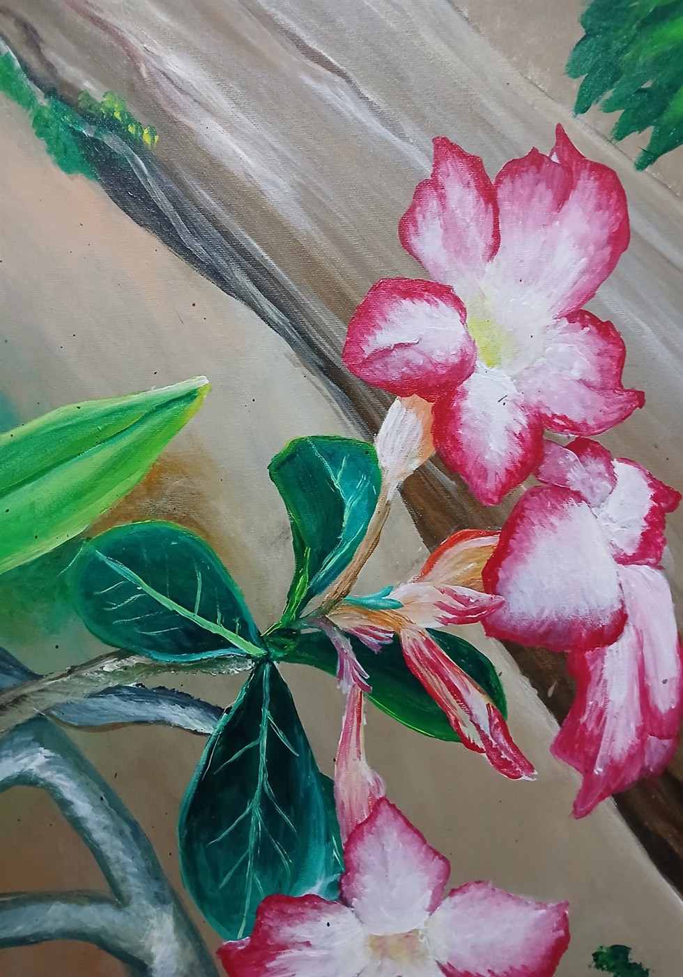 Desert Rose - Acrylic Painting by Maria Karla L. Gonzales