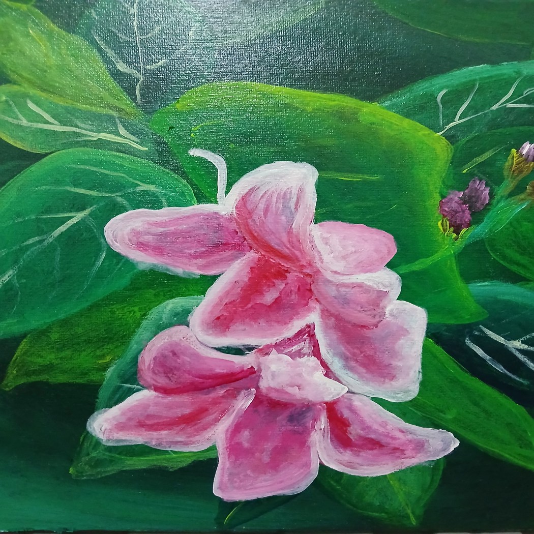 Asystasia - Acrylic Painting by Maria Karla L. Gonzales