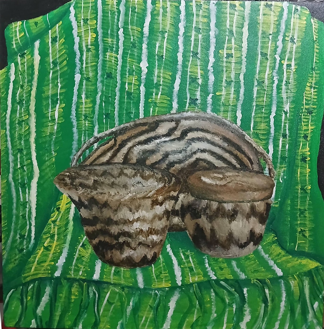 KATUTUBONG PAGHABI - Acrylic Painting by Maria Karla L. Gonzales