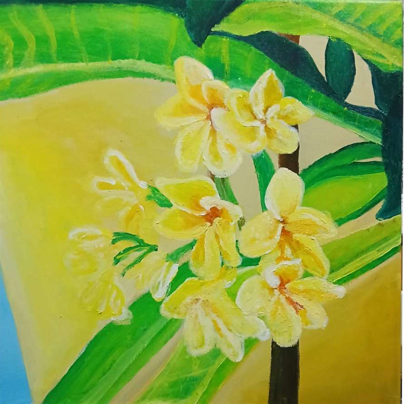 DILAW NA KALACHUCHI - Acrylic Painting by Maria Karla L. Gonzales